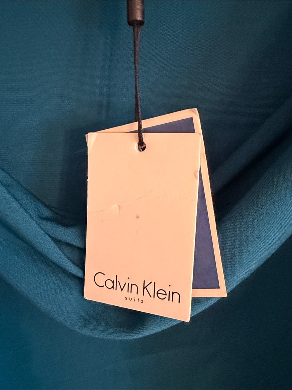 Calvin Klein Teal Cowl Neck Sleeveless Camisole - Picture 4 of 5